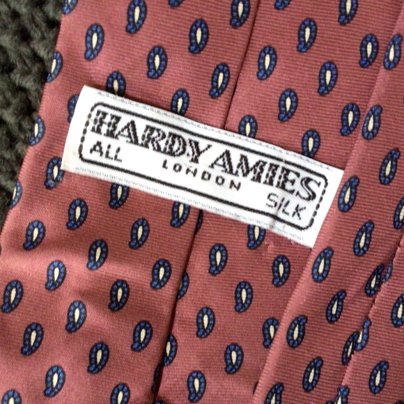Hardy Aimes London, silk Tie - Picture 3 of 3